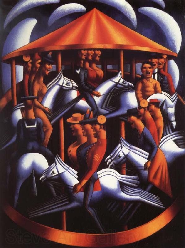 Mark Gertler Merry-go-Round Germany oil painting art